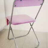 Lilac folding chair 70's