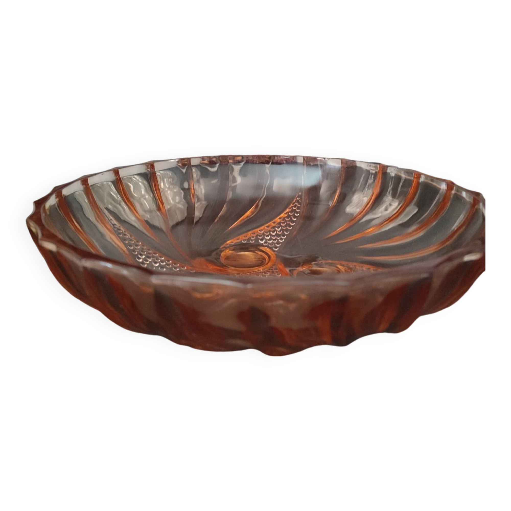 Art Deco glass cup by Rosaline France