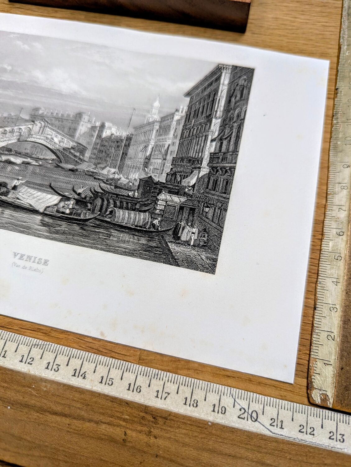 Venice, Italy, Vintage Engraving, 1841 Authentic.