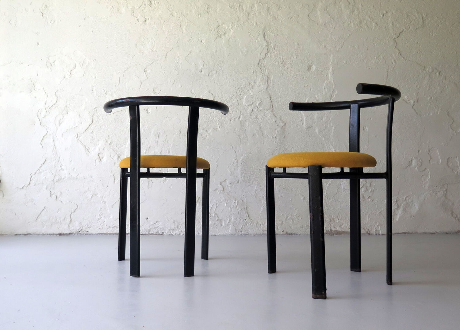 Metal armchairs, 1980s