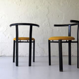 Metal armchairs, 1980s