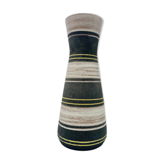 Ceramic vase, geometric decoration, strehla edition.