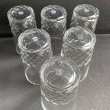 6 Baccarat tortoiseshell mugs