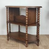 Pedestal table, oak side table