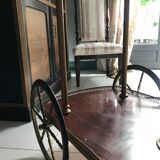 Rolling service wood and brass