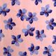Original gouache on paper from Editions JEHLEM, floral decoration (purple), twentieth century, Paris