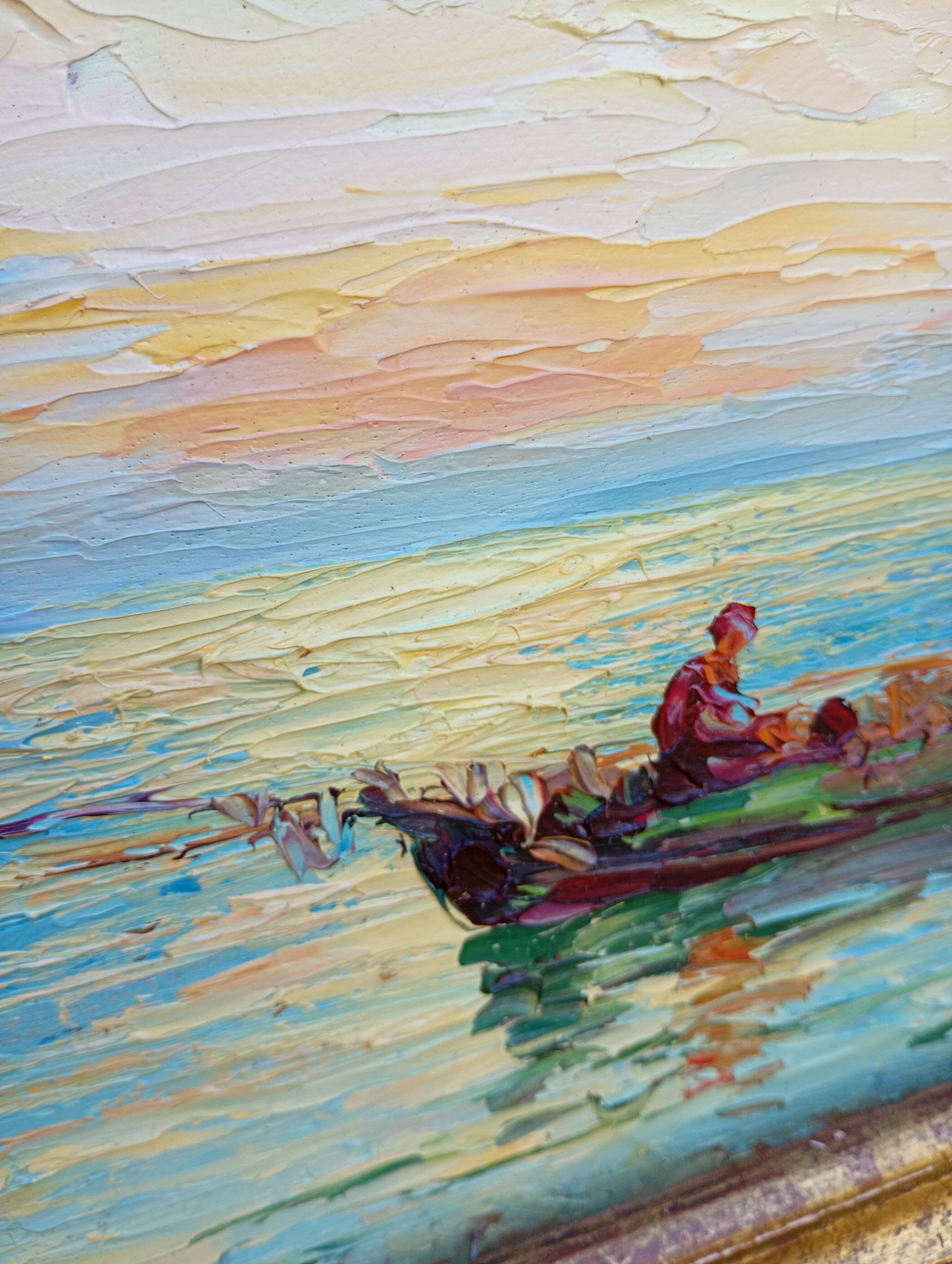 Marine italienne – Huile sur panneau signée Italo Giordani