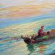 Marine italienne – Huile sur panneau signée Italo Giordani