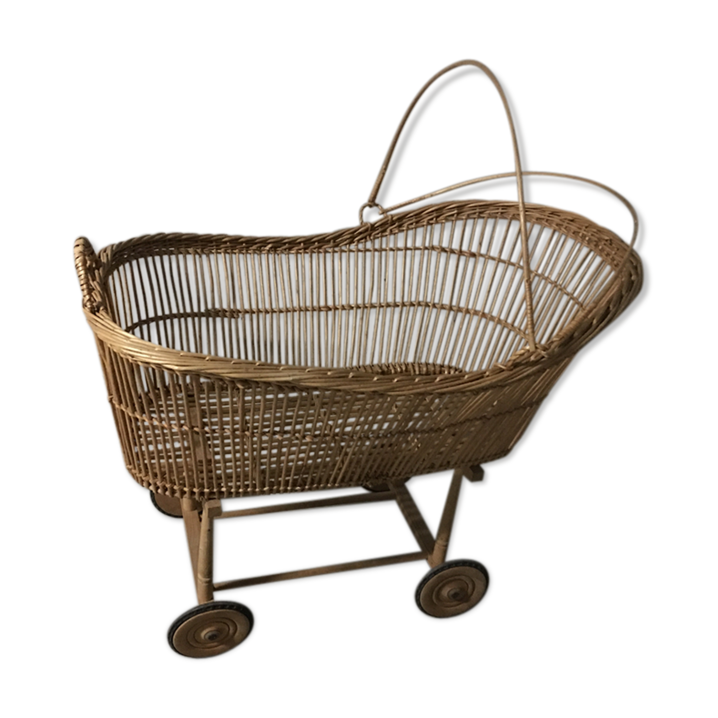 Cradle 60s rattan