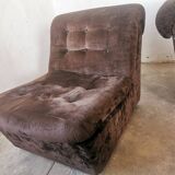 Pair of velvet armchairs from the 70s/80s