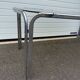 Vintage 70s smoked glass dining table