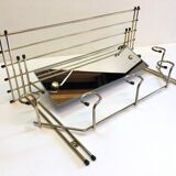 Galvano brass swivel mirror coat rack 1963