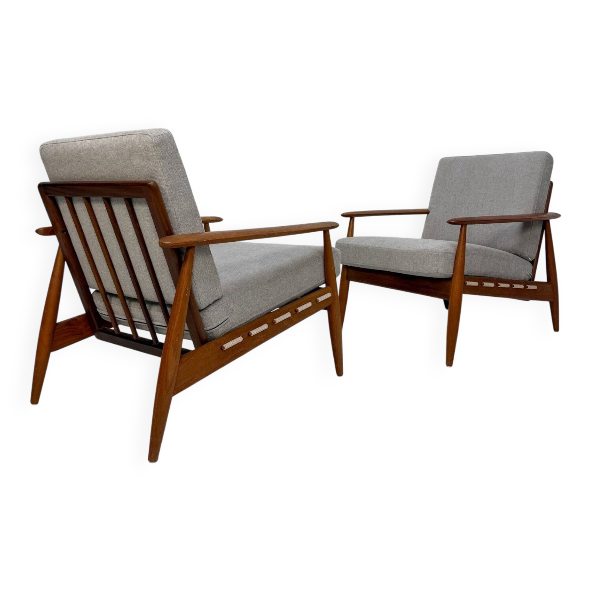 1960s vintage Danish mid-century teak armchair
