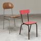 Pink Formica children's chair