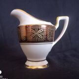German Waldershof Bavaria porcelain coffee service, handmade decoration in 22 Carat gold