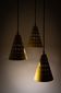 Aluminum yellow chandelier 1960s