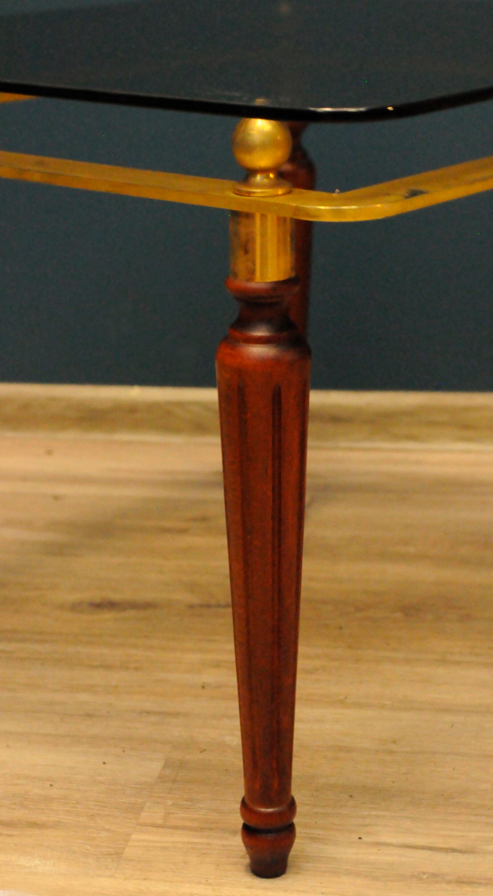 Pair of tables with crystal glass spiegel parsol, germany, 1970