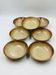 Lot 7 Flamed Stoneware Soup Plates 1970