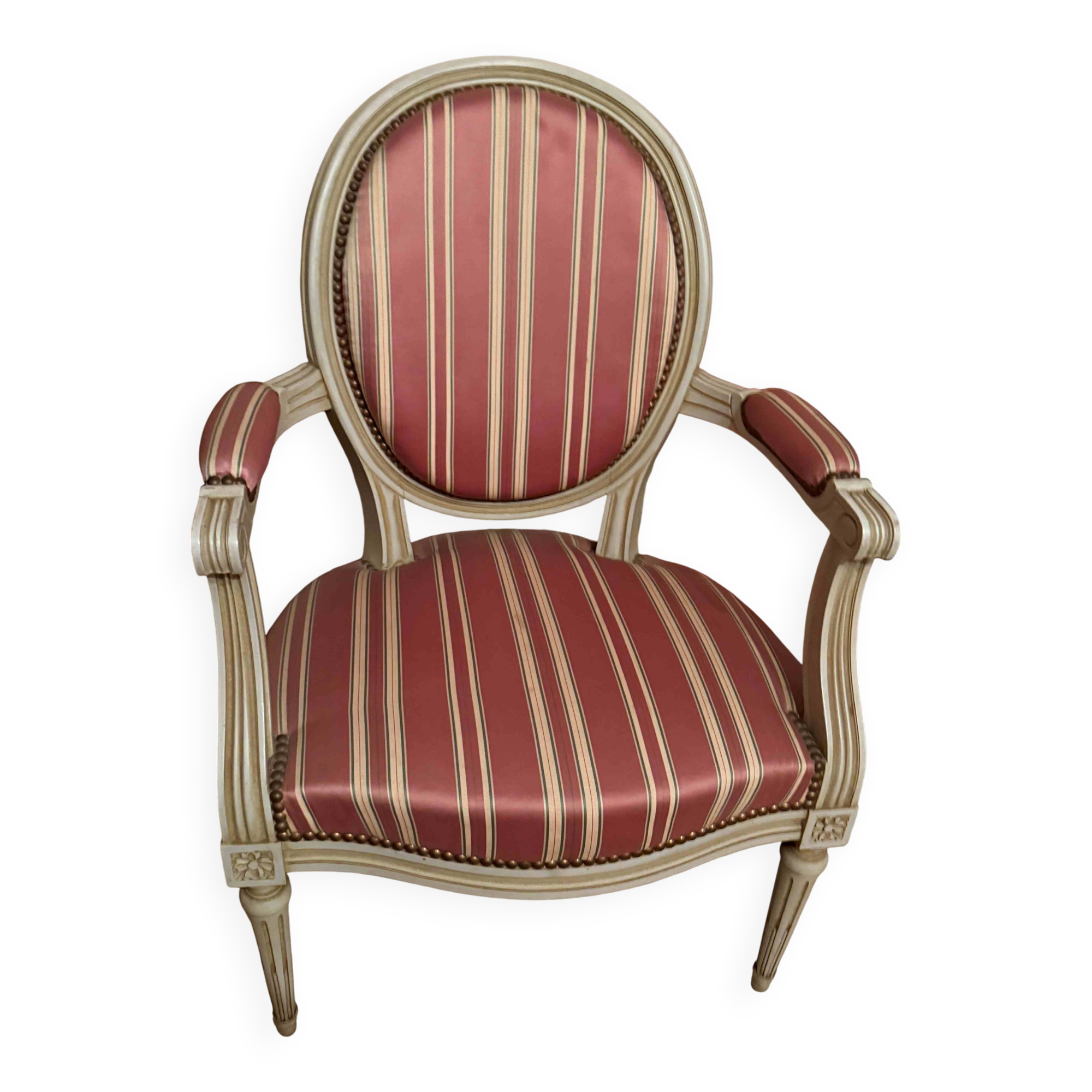 Louis XVI style cabriolet armchair