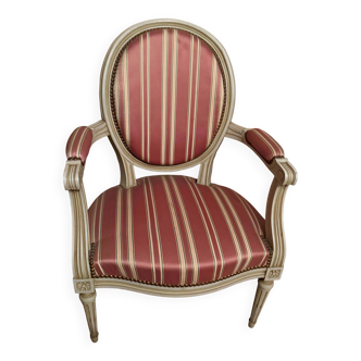 Louis XVI style cabriolet armchair