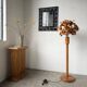 Ornamental floor lamp with "flower" patterns from the 1970s.