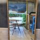 Restored antique gilded mirror – large format