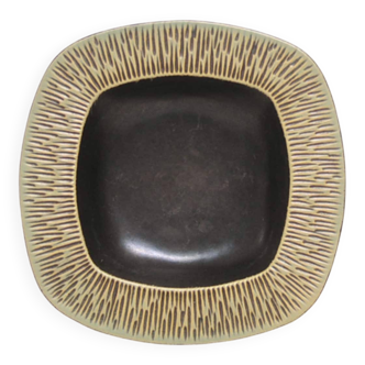 Square green bowl Hedehus Keramik