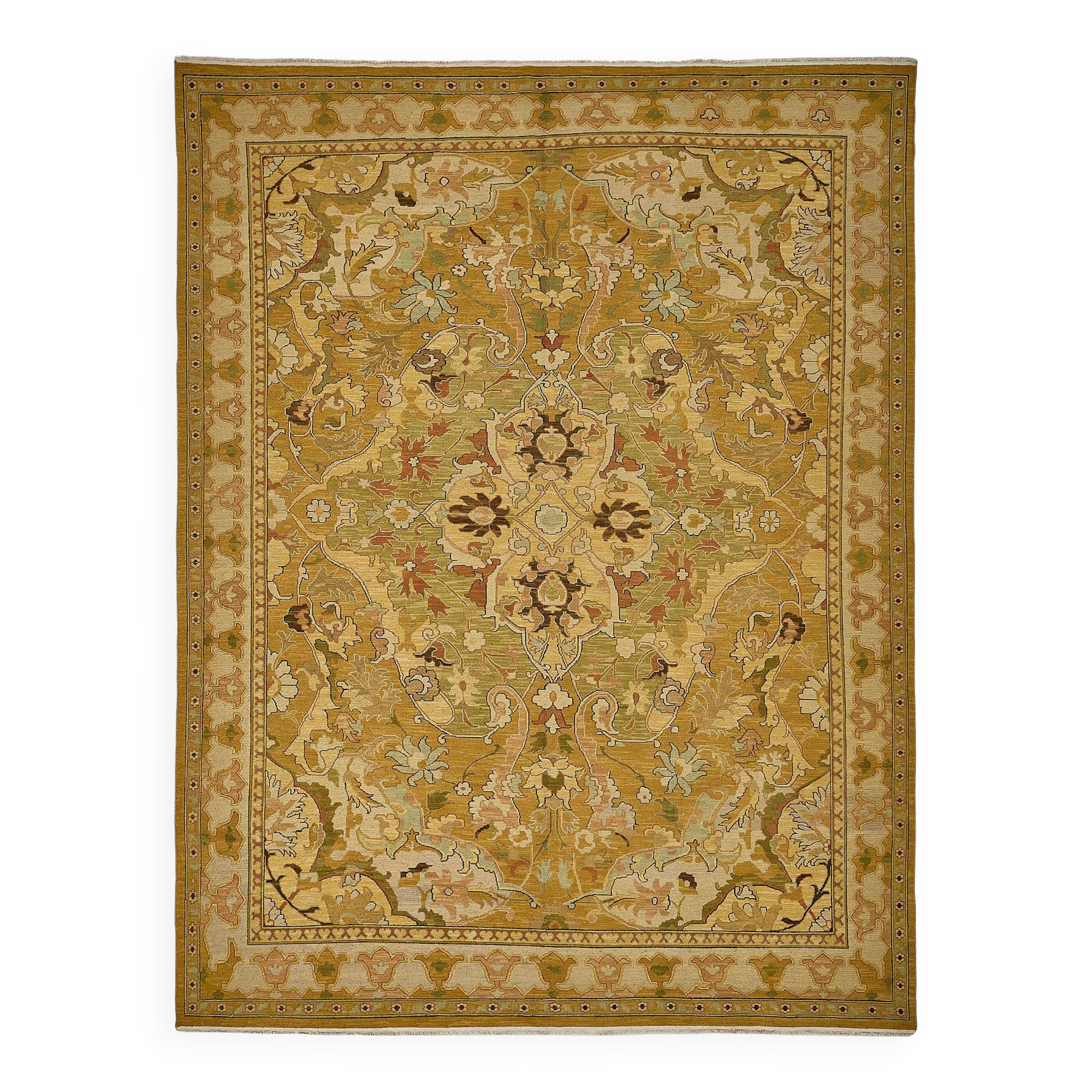 Turkish Handknotted Wool Oushak Rug 267 cm x 341 cm