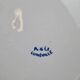 Large antique K&G Lunéville plate, blue floral decoration.