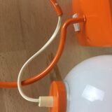 Wall light globe space age orange 70s