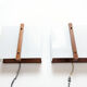 Paire d'appliques scandinaves 1960, teck massif et plexiglass, Raak C-1521