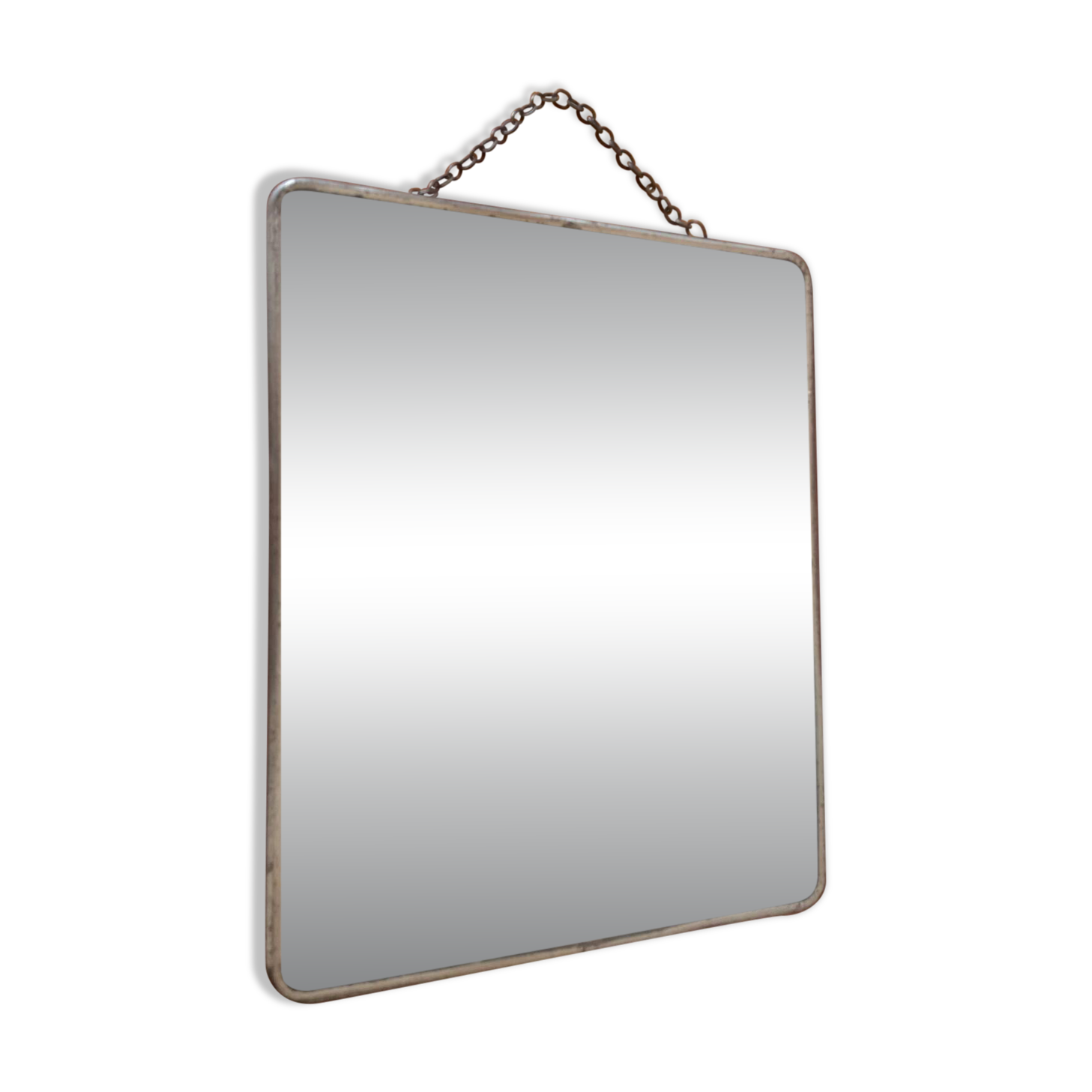 Barber mirror in its original state.