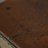 Vintage rolling side table 50 wood and metal