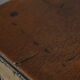 Vintage 50s wooden and metal rolling side table
