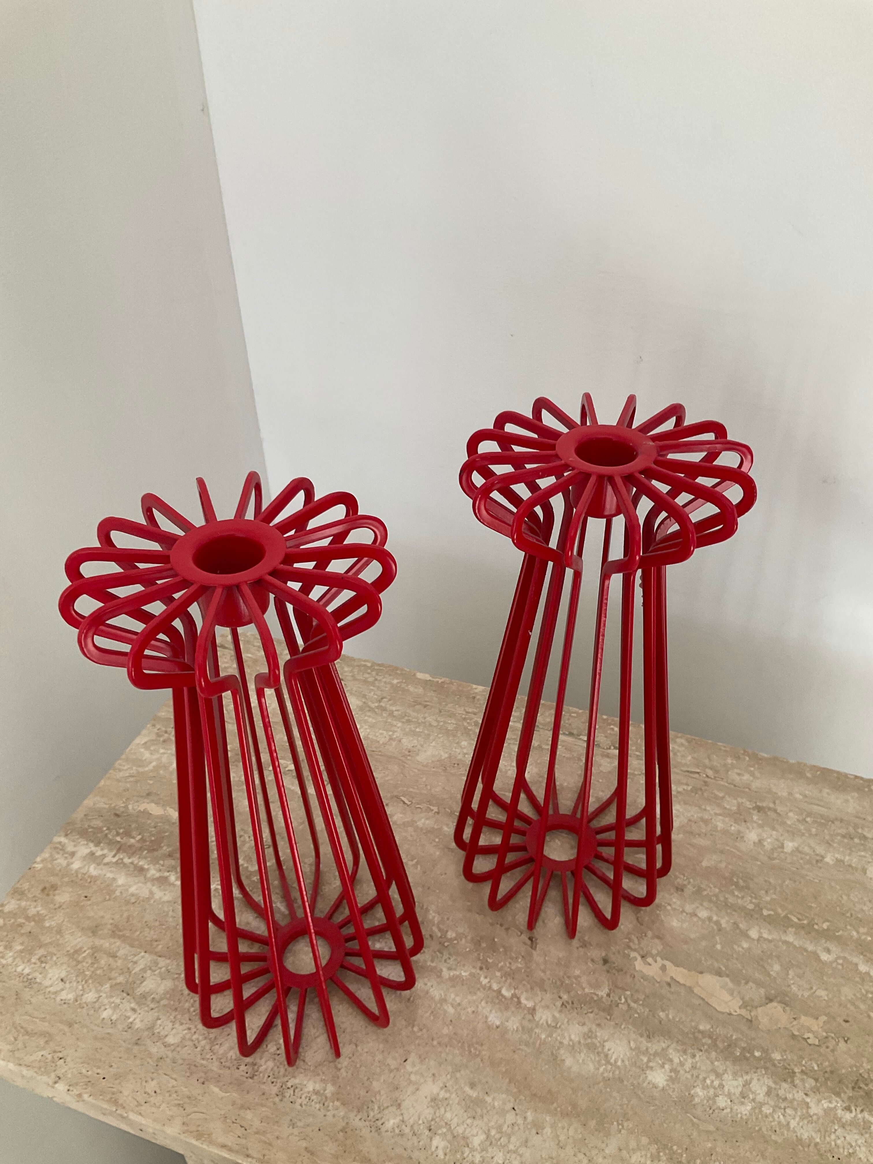Pair of candle holders Elhén Johansson for Ikea 90s