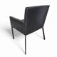 Pair manet minotti arm chairs 2004 / dark brown leather / chrome