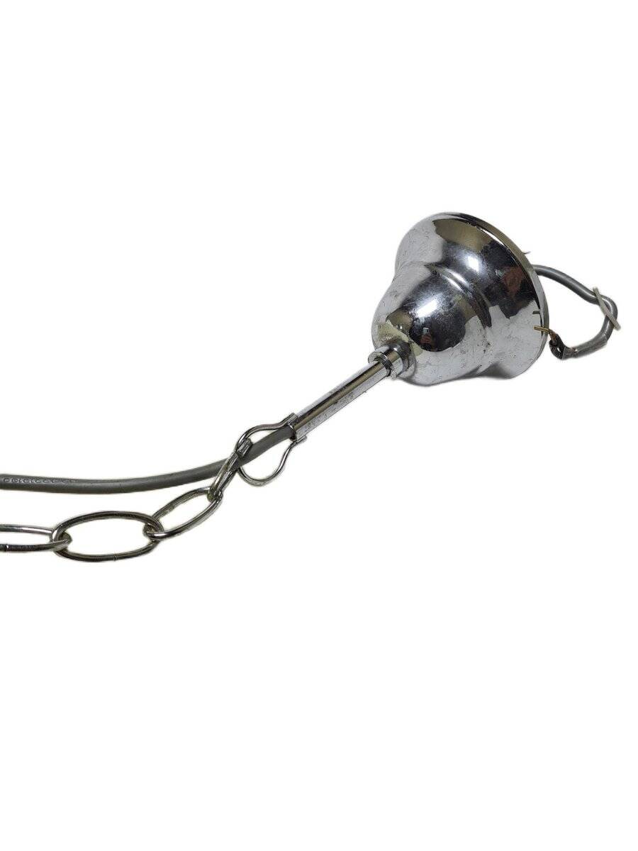 Vintage postmodern glass chandelier, Poland, 1970s