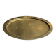 Small vintage Indian oval gold tray L14.5