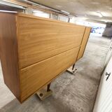 Scandinavian high enfilade 1960 solid teak