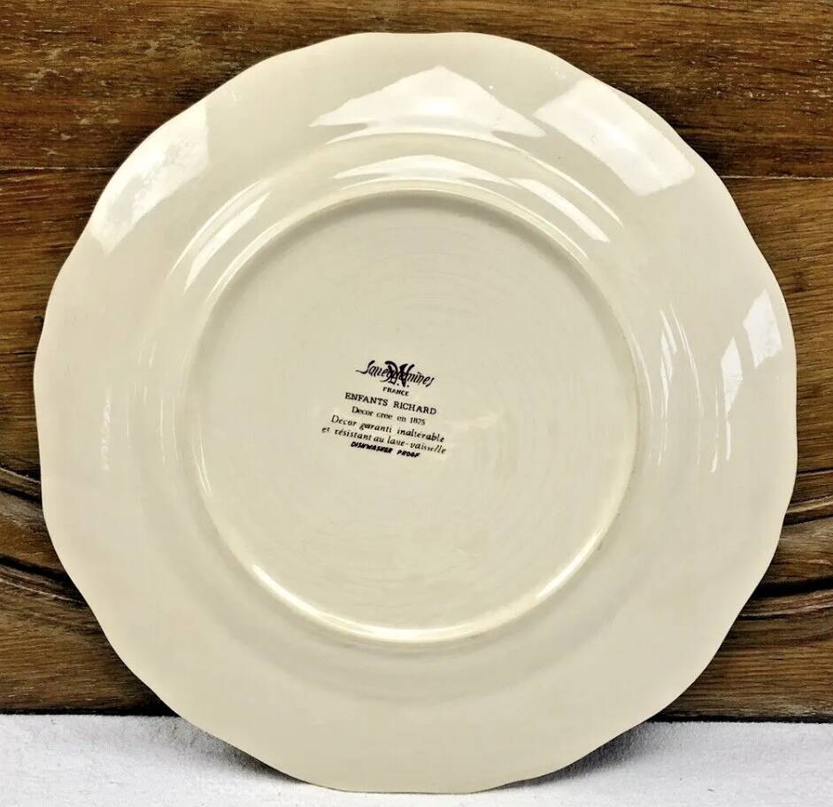 6 Sarreguemines Enfants Richard dinner plates