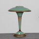 Vintage lamp in metal and wood