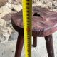 Vintage wooden stool with three legs Cottage Farm Stool