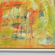 Contemporary painting "A City - I", oil on canvas by Mette Birckner, 2005