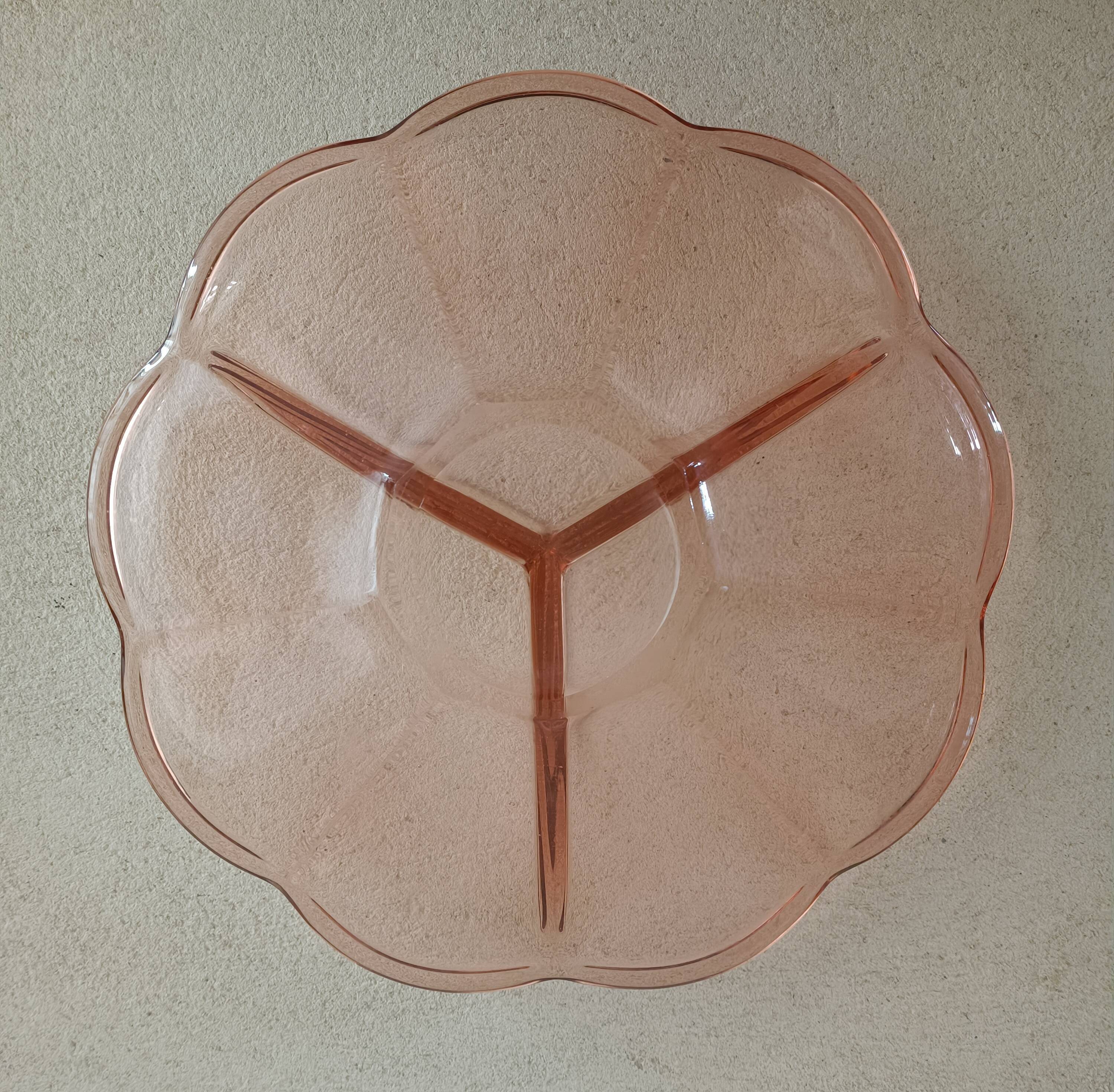 Molded glass fruit cup