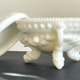 Vintage opaline glass candy dish