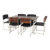 Pastoe SM08 dining table + 6 chairs - dutch design - mid century modern