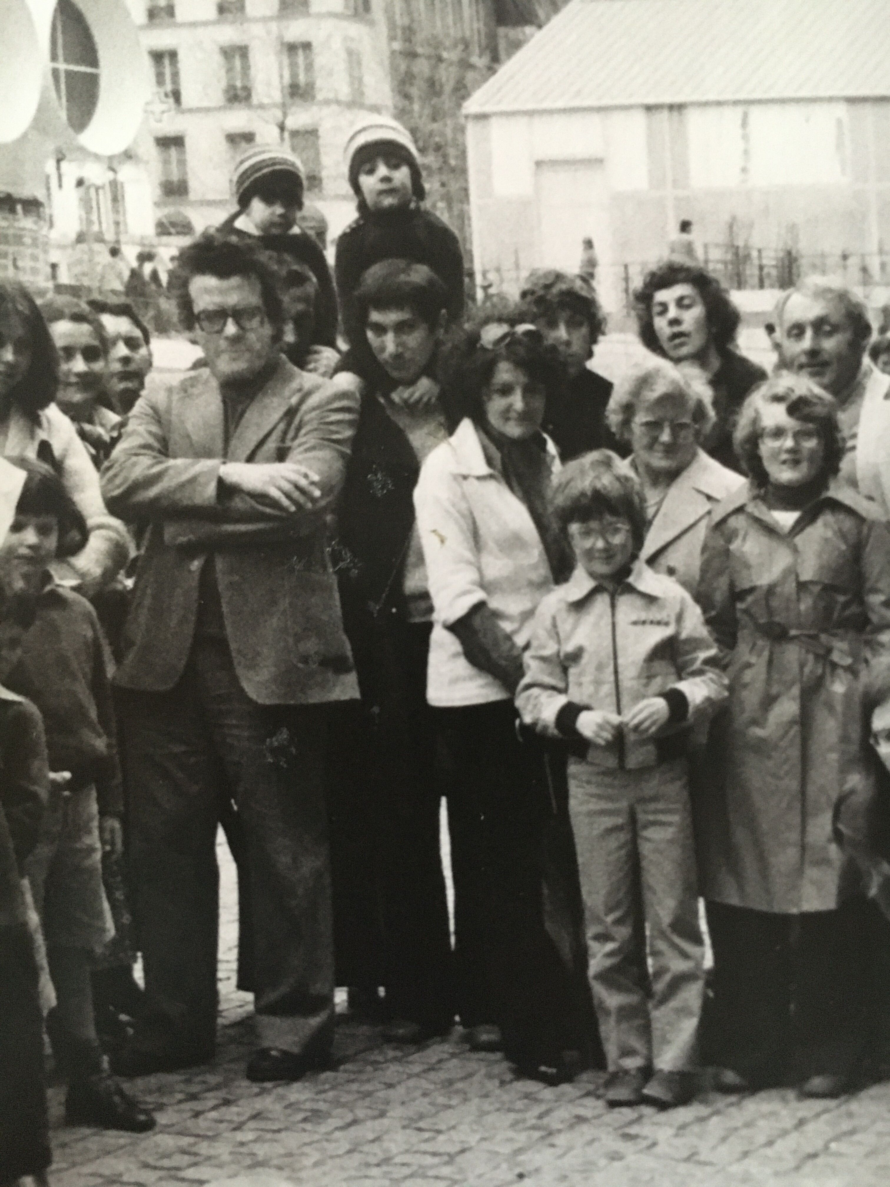 Large print street artist - Beaubourg, Paris - 80s
