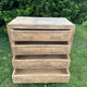 Vintage carved solid wood chest of drawers – 4 drawers