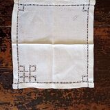 Antique table linen - monogrammed d (or a)