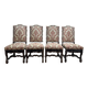 Suite de 4 chaises Louis XIII "Os de mouton"
